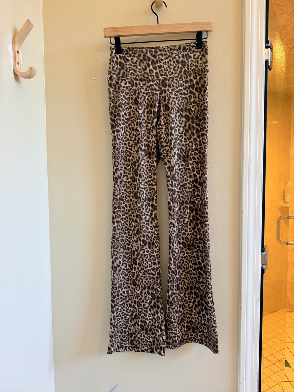 Streetwear Society Leopard Print Flare Pants - Brown/Black